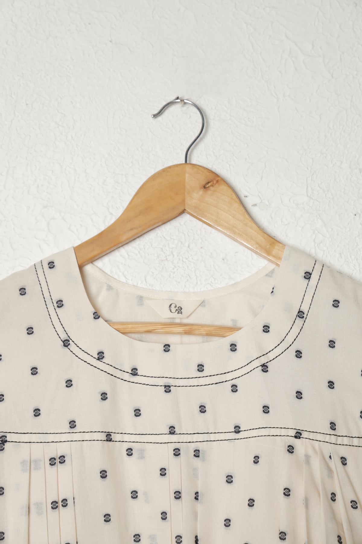 Beige Woven Handloom Top