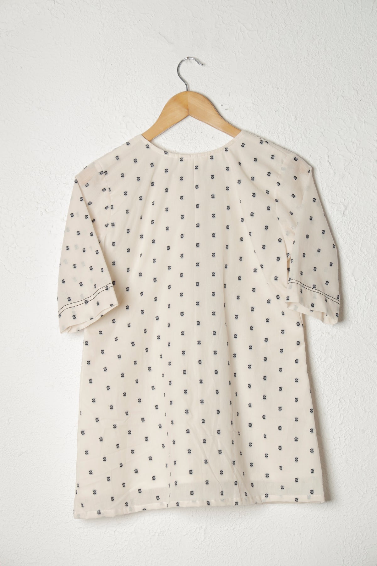 Beige Woven Handloom Top