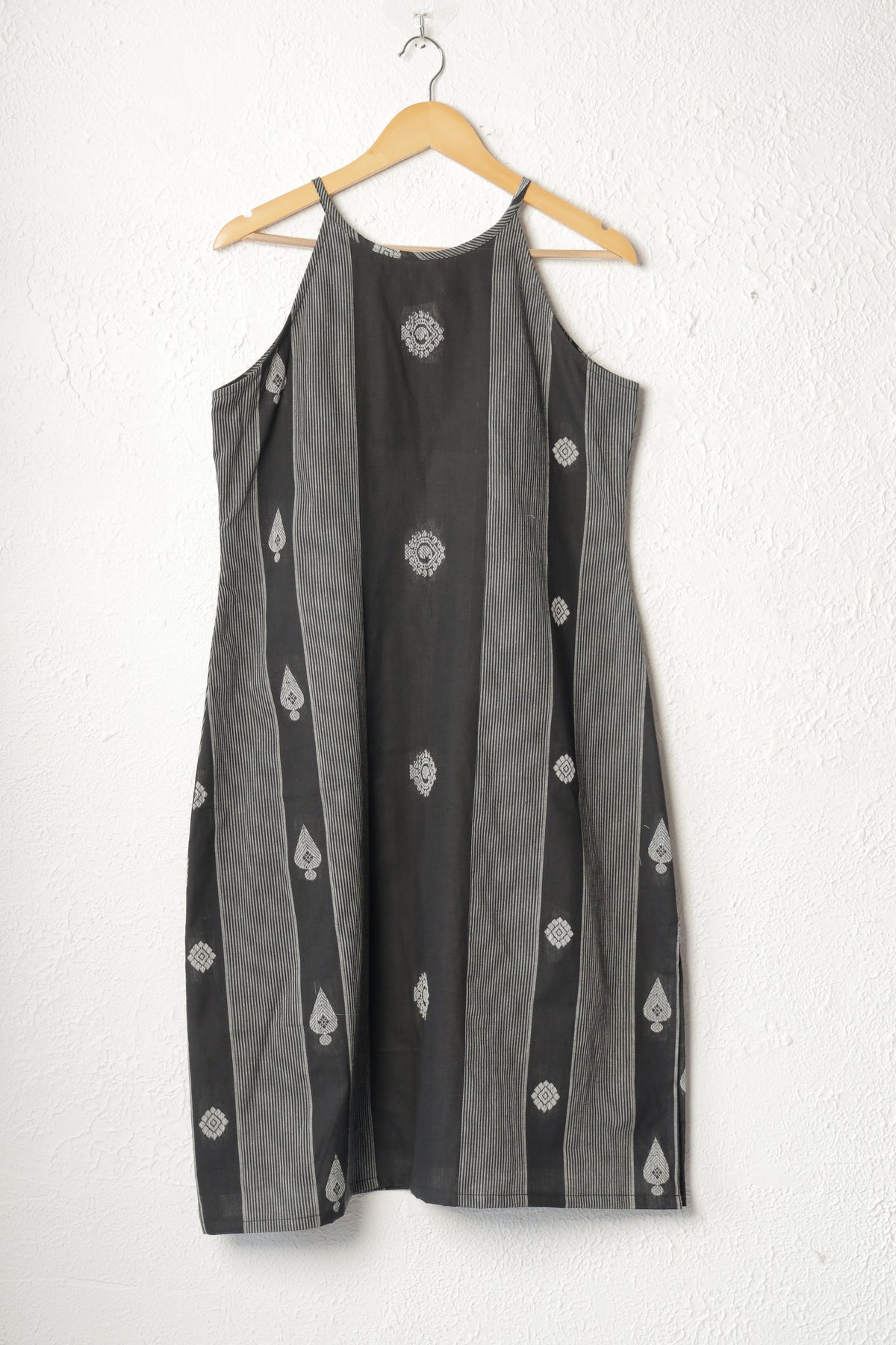 Black Handloom Cotton Dress