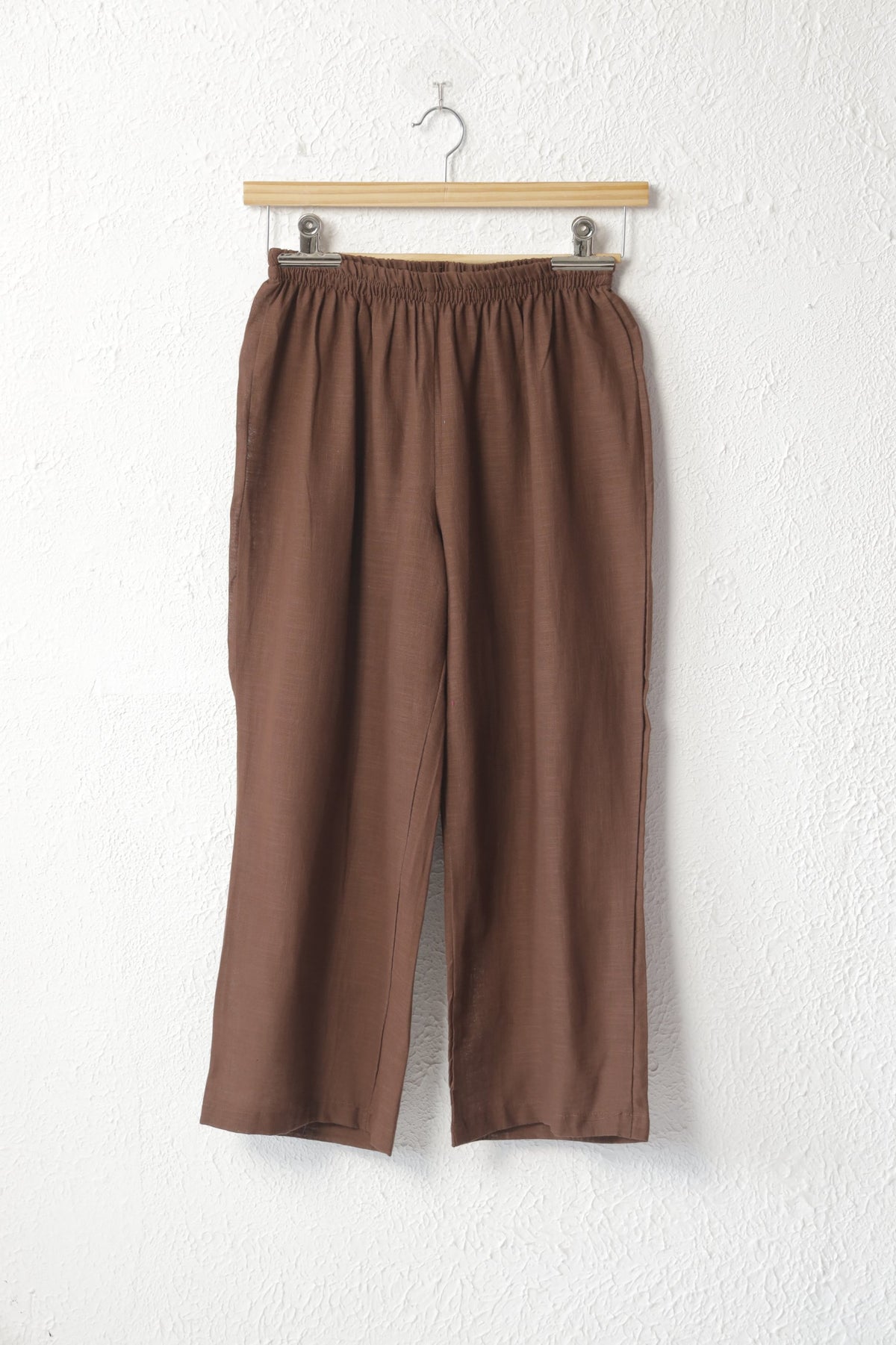 Chocolate Brown Solid Cotton co-ord set
