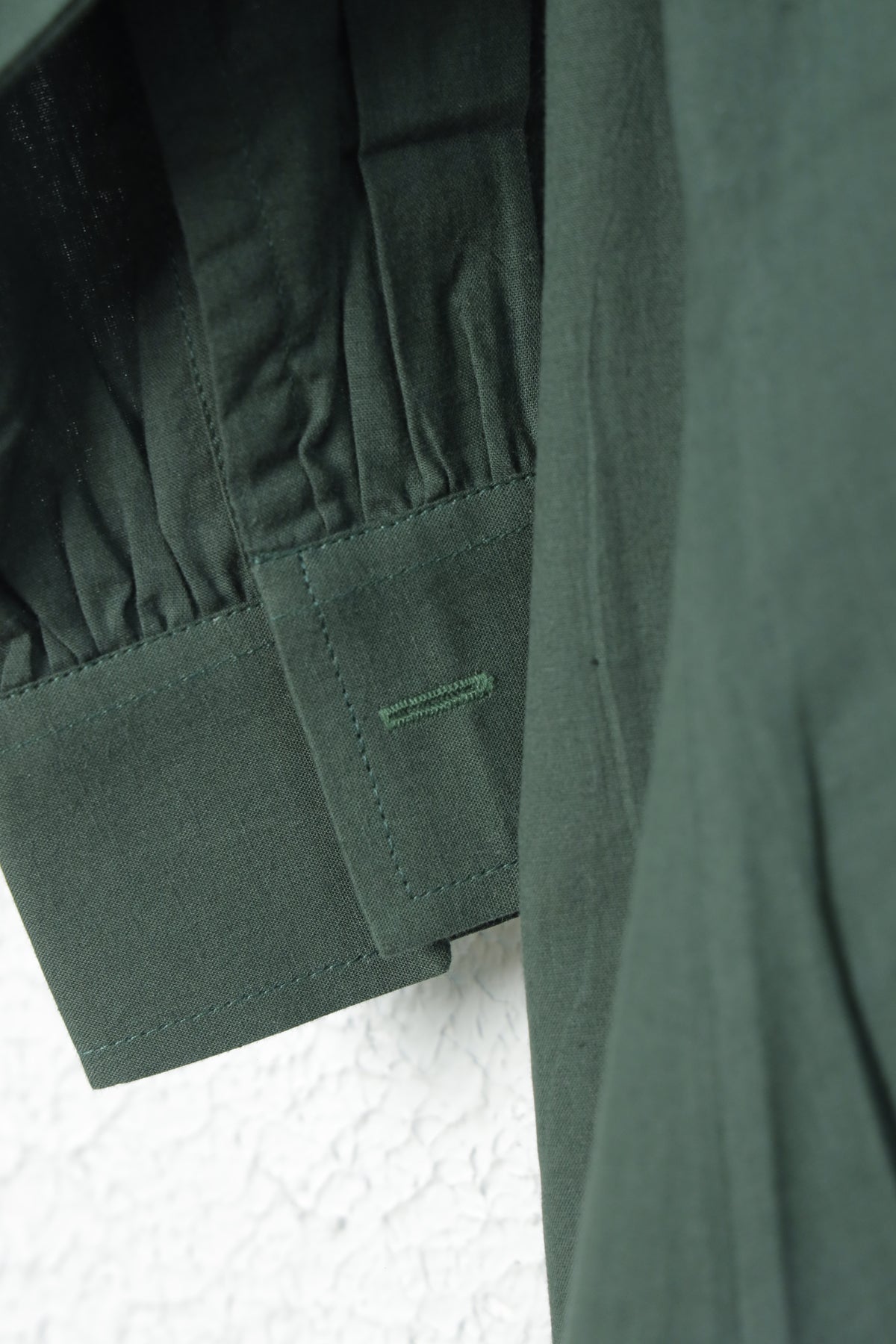 Dark Green Pintex Cotton Dress