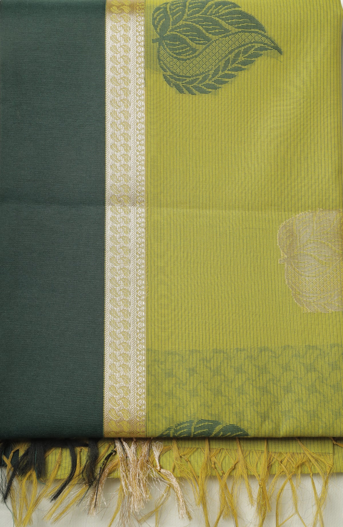 Green Cotton Loom Sari