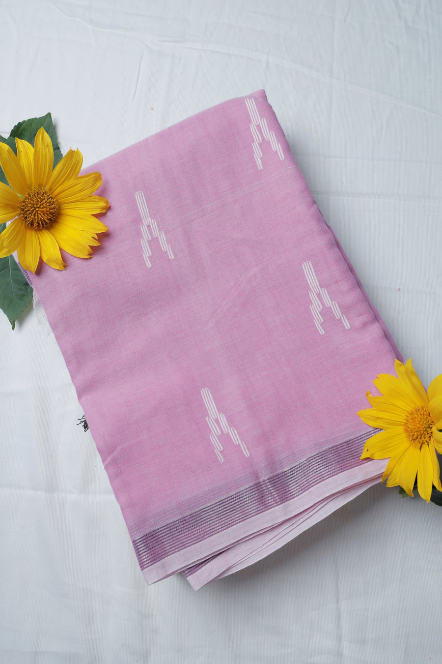 Lavender Bengal Cotton Handloom Sari