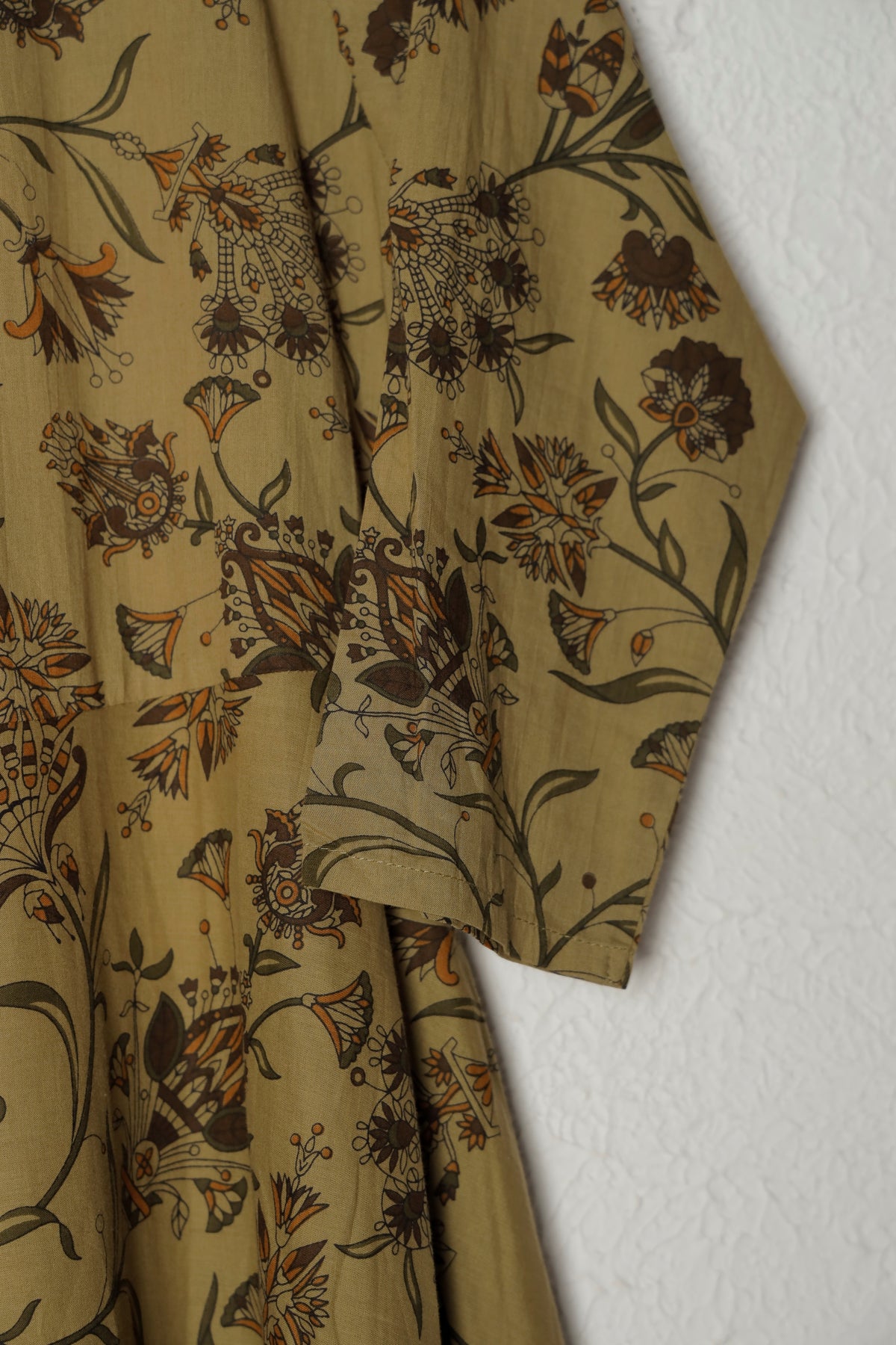 Mehendi Green Printed Cotton Dress