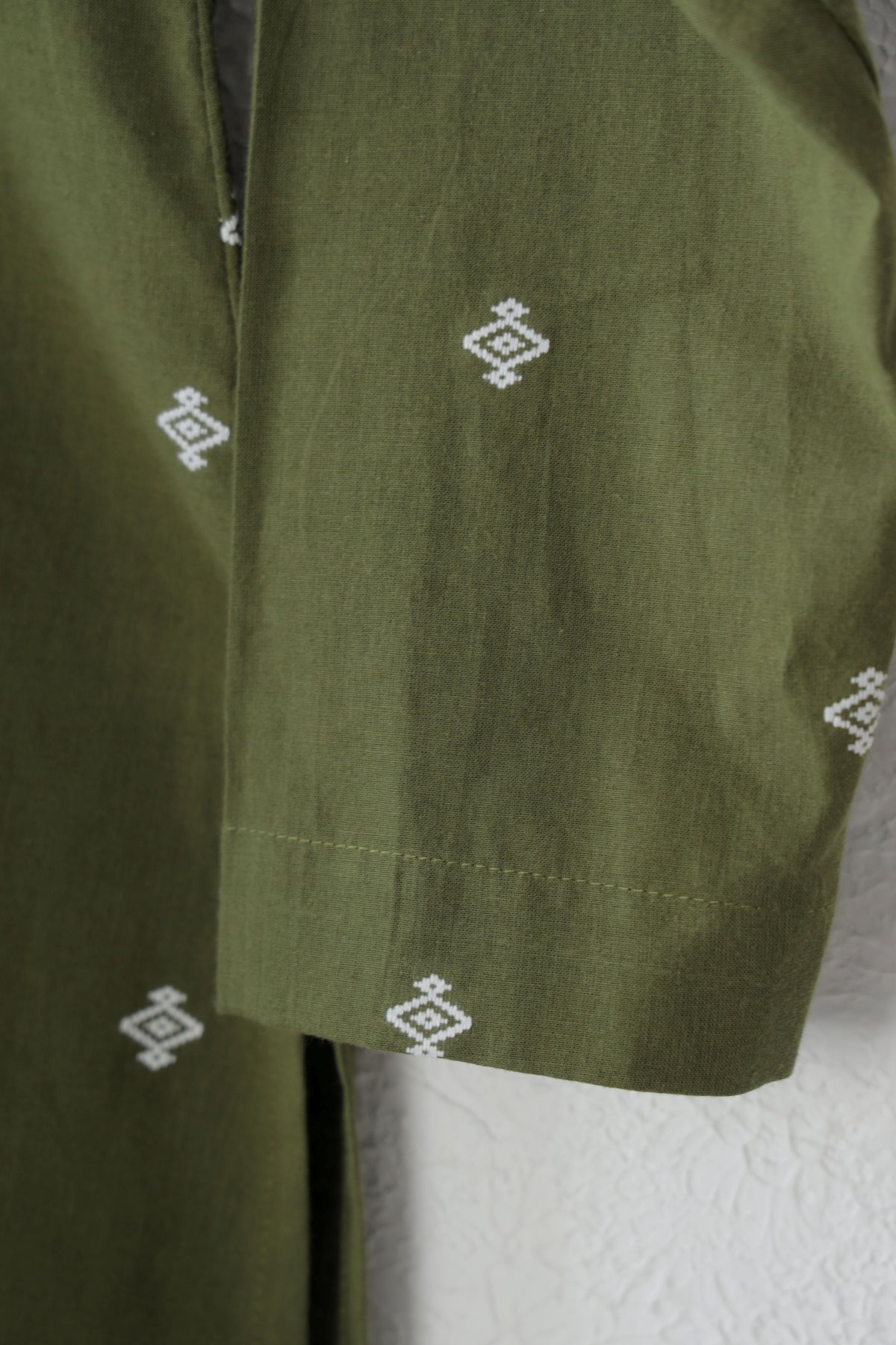 Moss Green Handloom Boti Cotton co-ord set