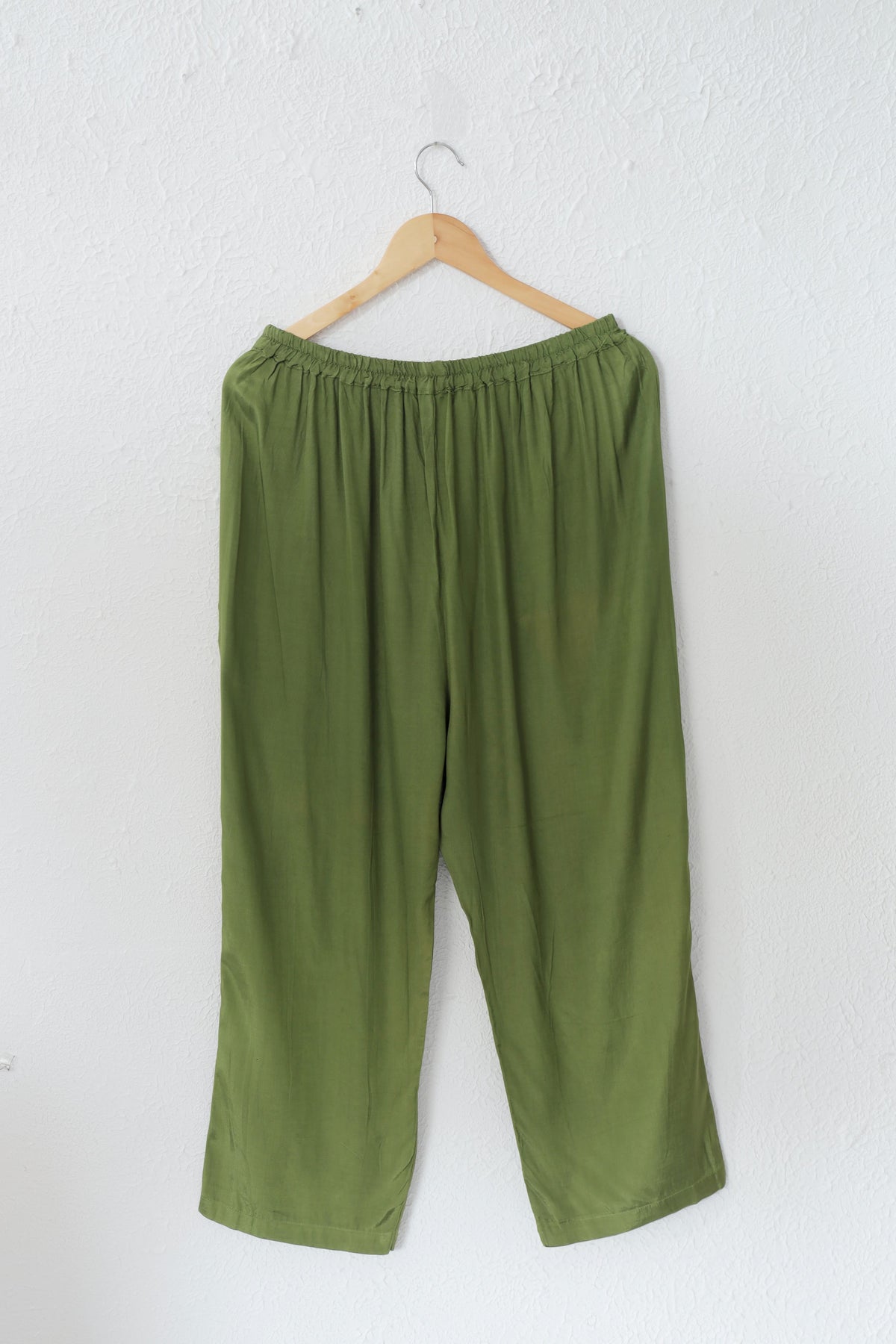Moss Green Embroidered Batik Muslin co-ord set