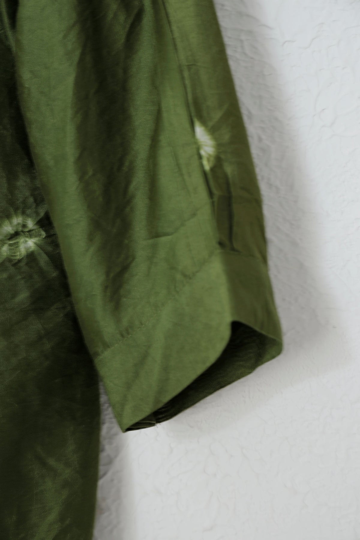 Moss Green Embroidered Batik Muslin co-ord set