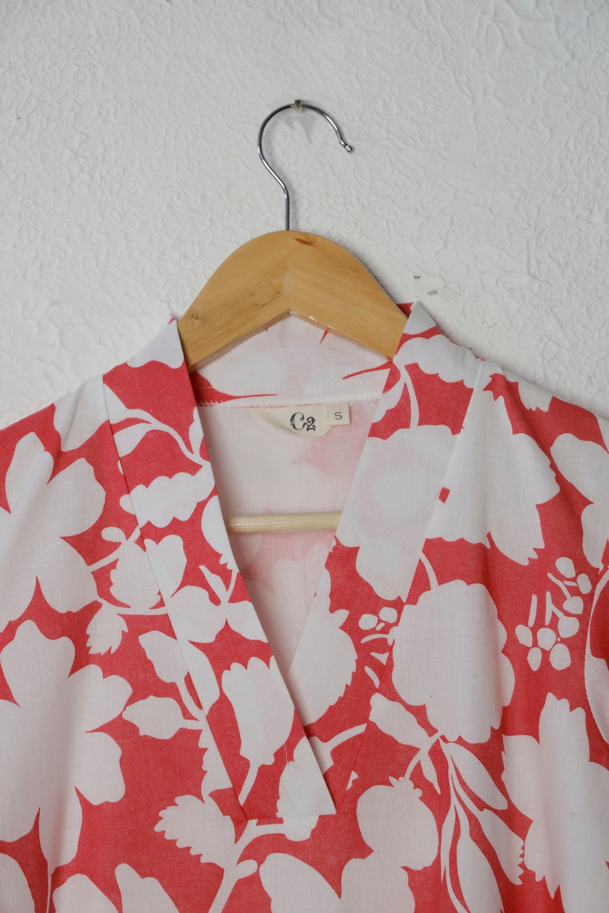 Pink Floral Cotton Kurta Set