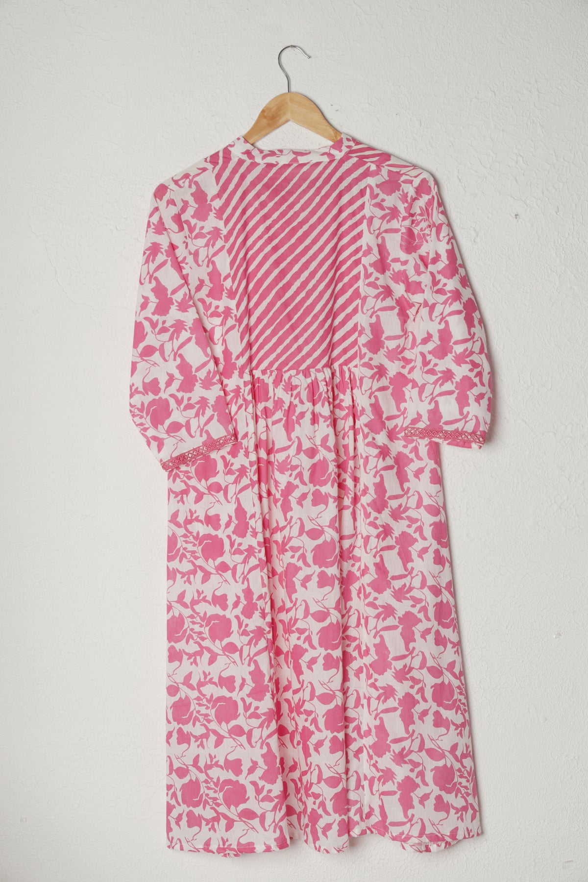 Pink Printed Cotton Dress