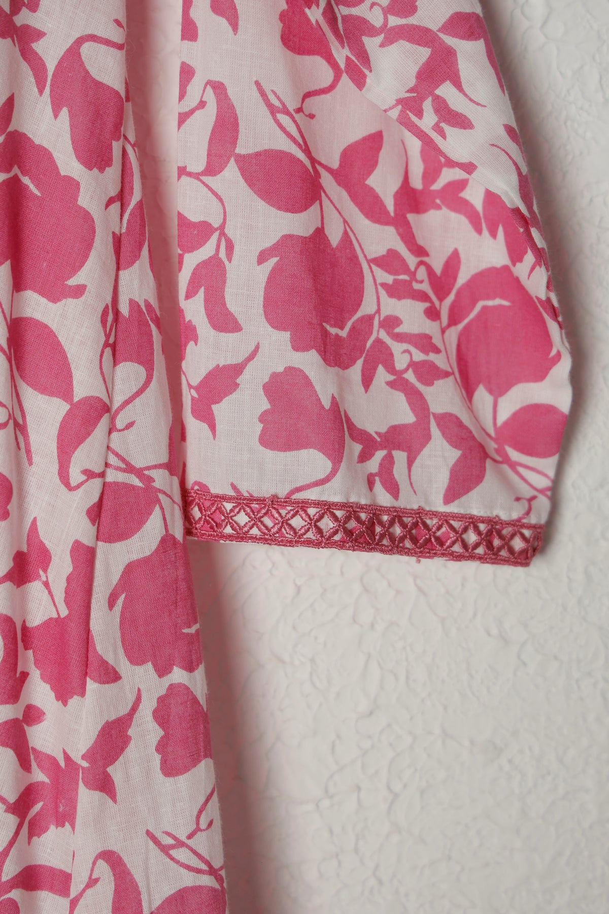 Pink Printed Cotton Dress