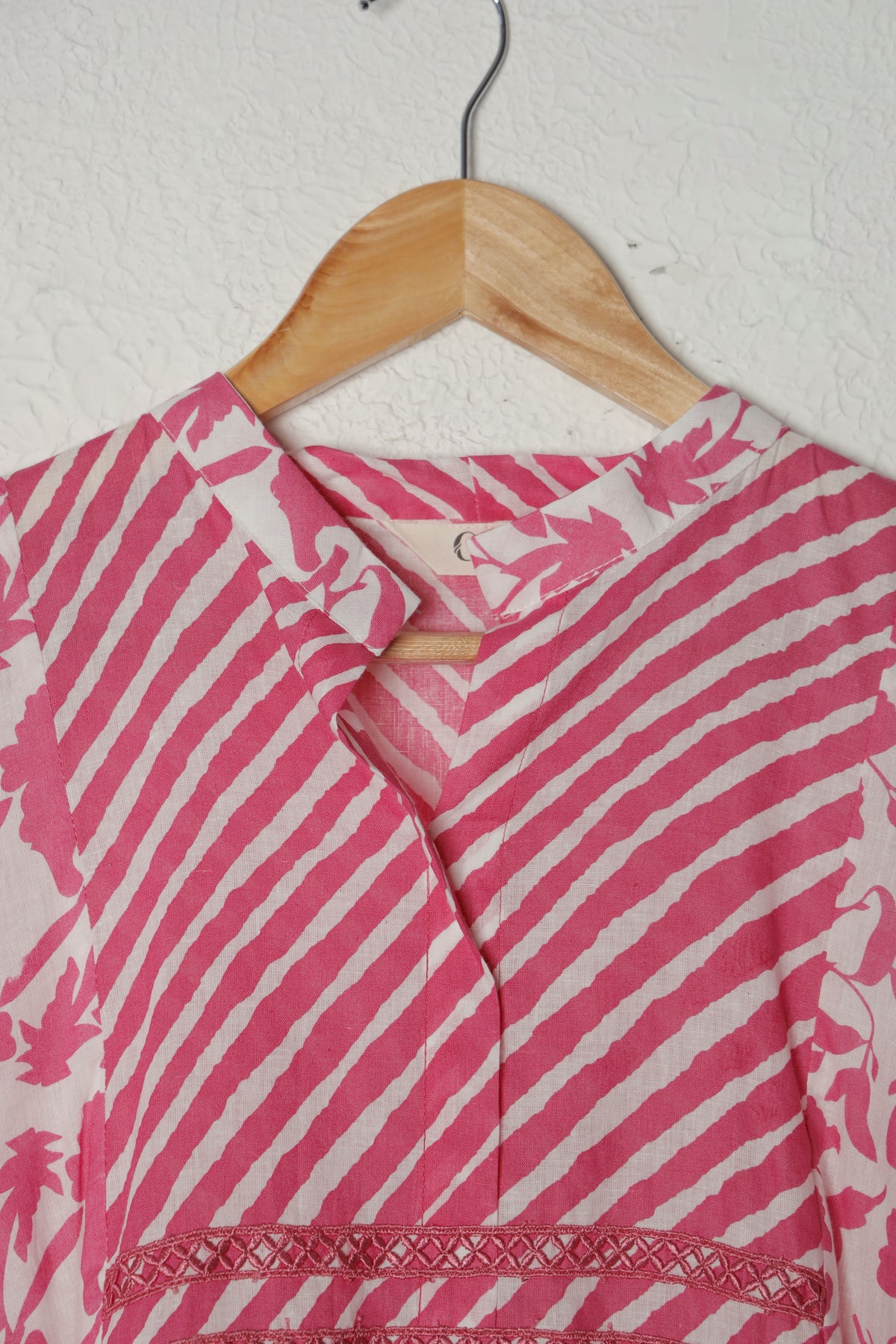 Pink Printed Cotton Dress