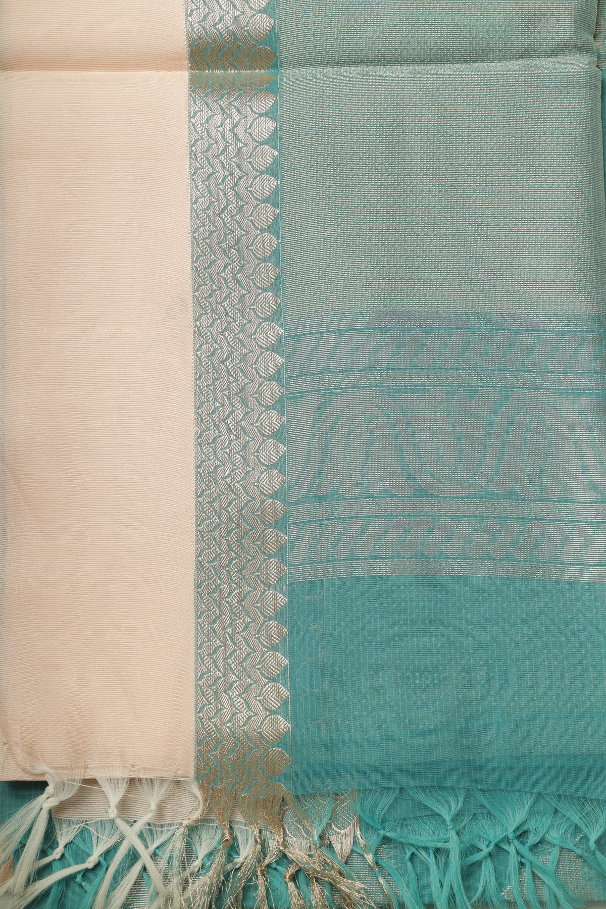Rama Green Cotton Loom Sari