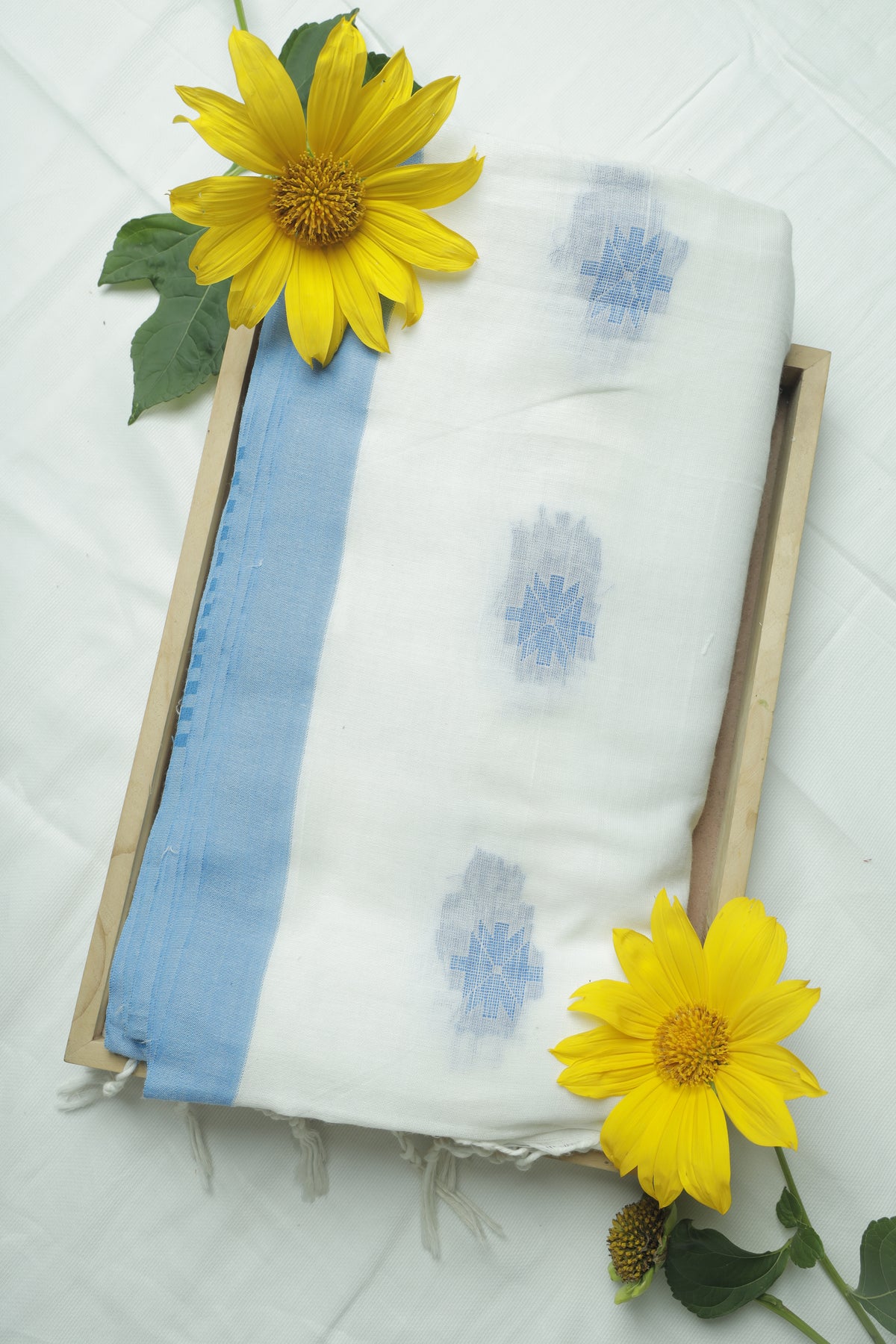 White Bengal Cotton Handloom Sari