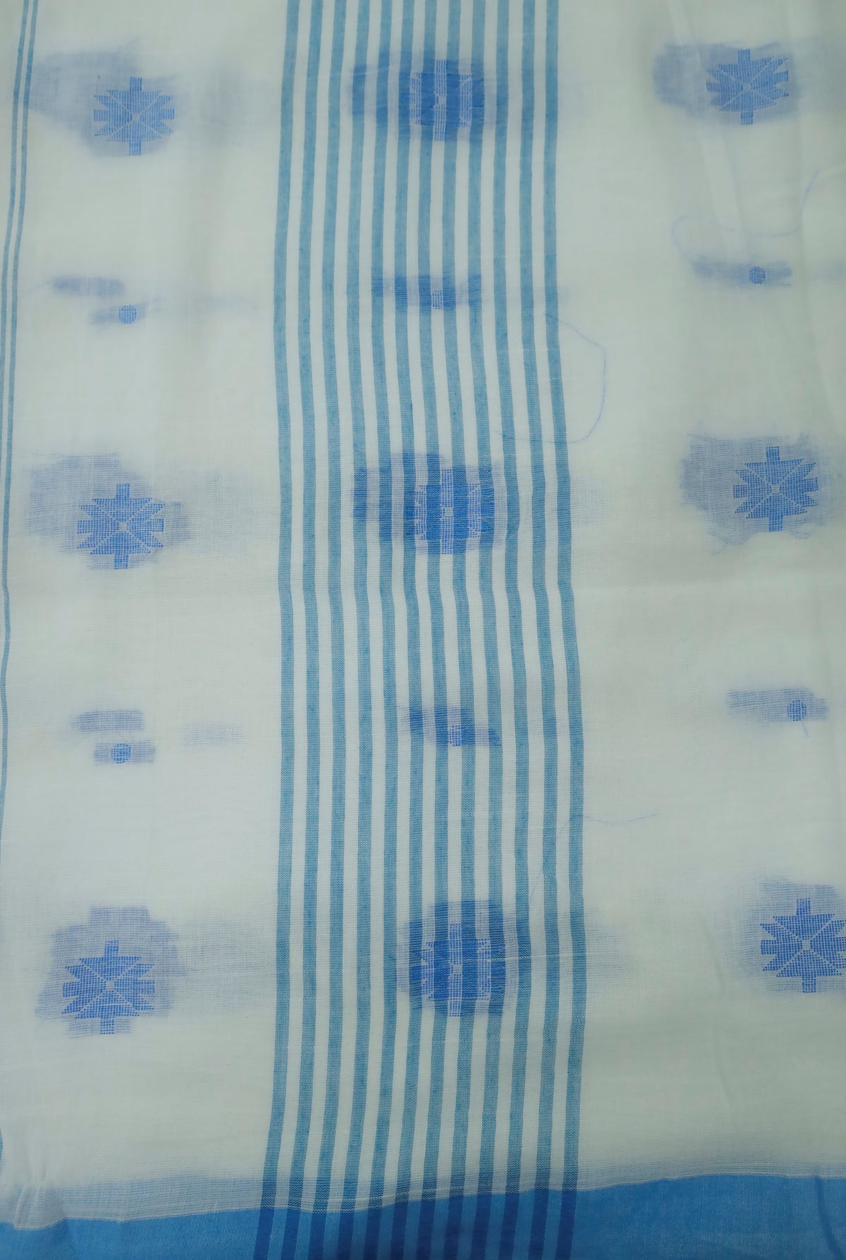 White Bengal Cotton Handloom Sari