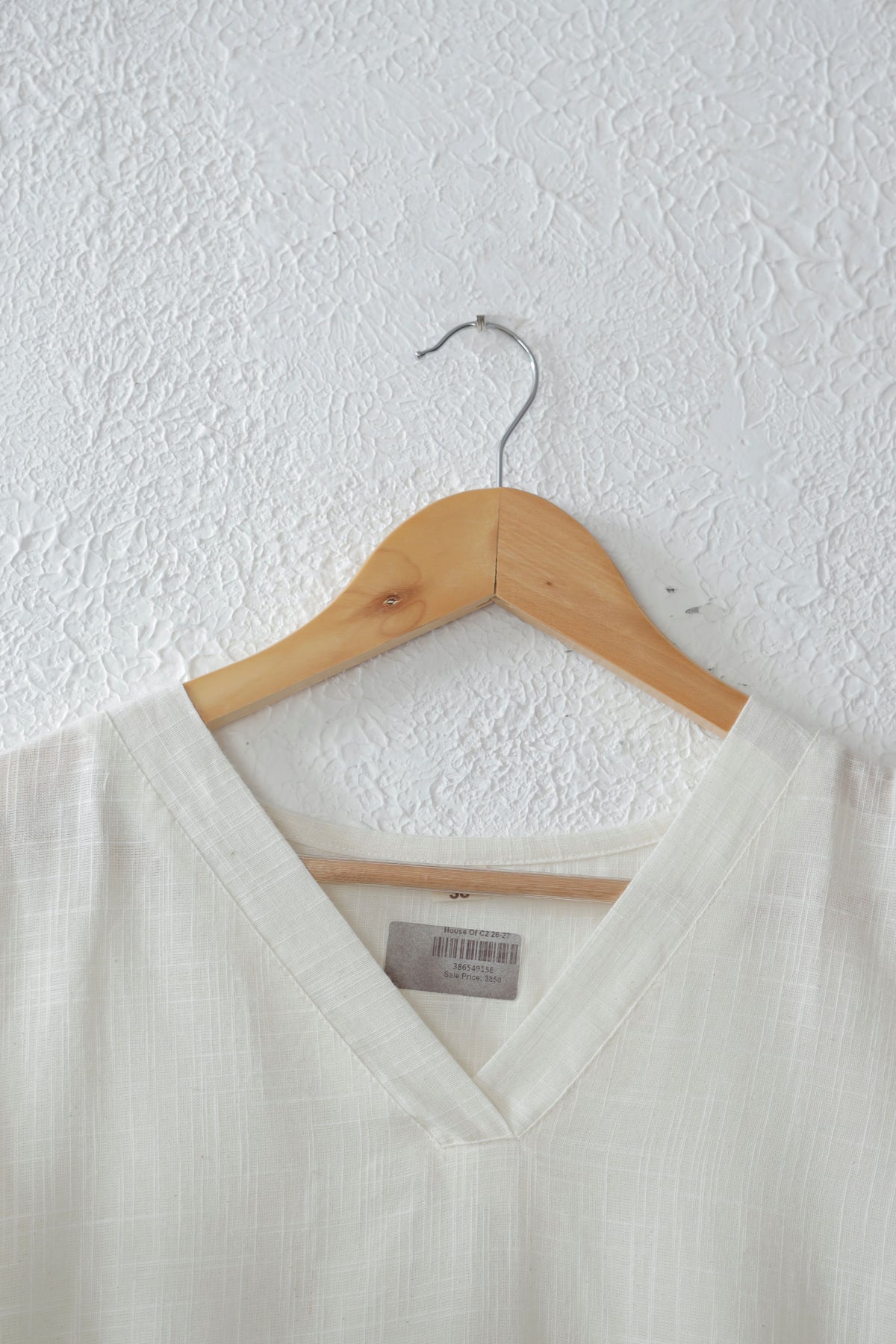 White Solid Cotton co-ord set