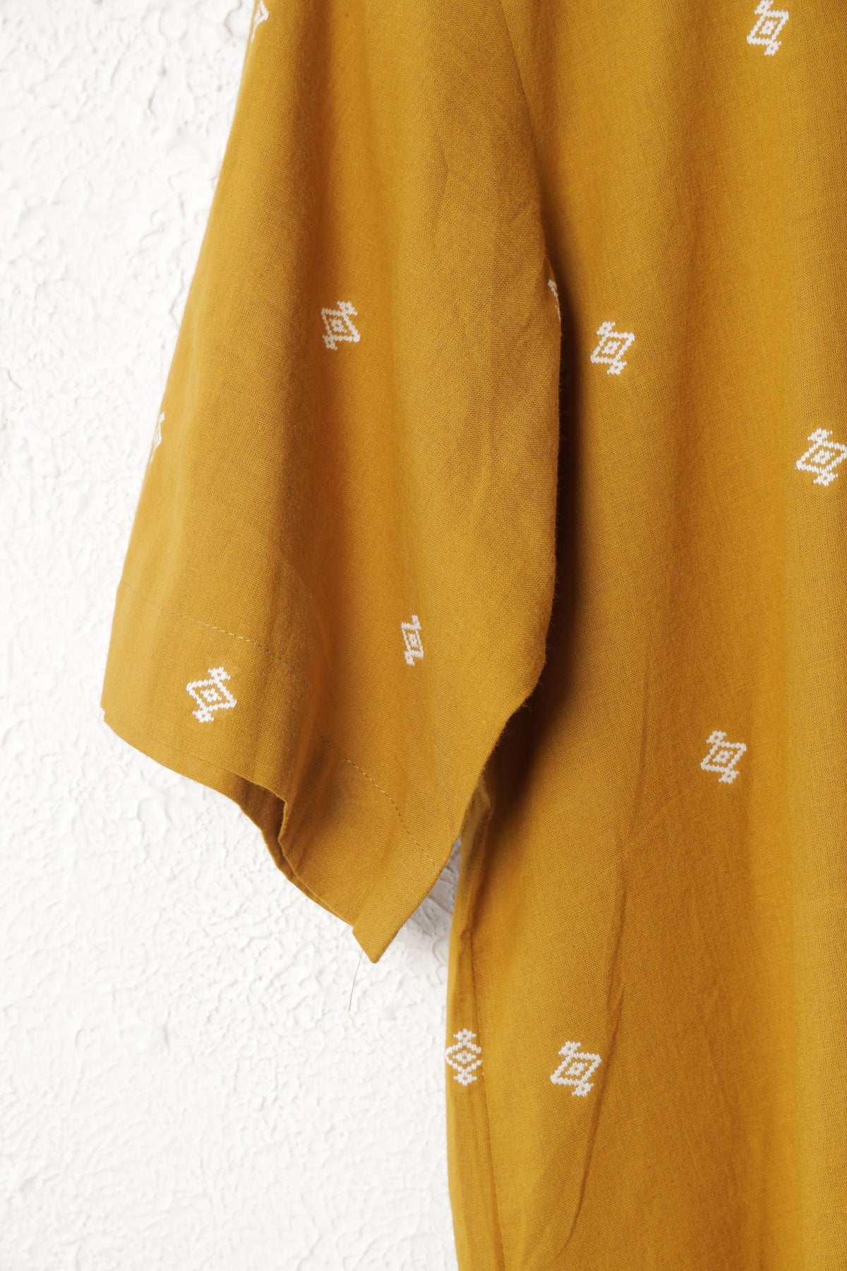 Yellow Handloom Boti Cotton co-ord set