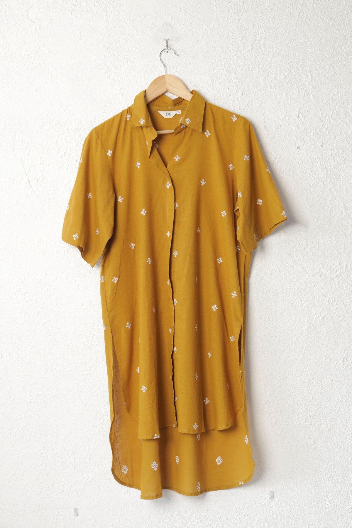 Yellow Handloom Boti Cotton co-ord set