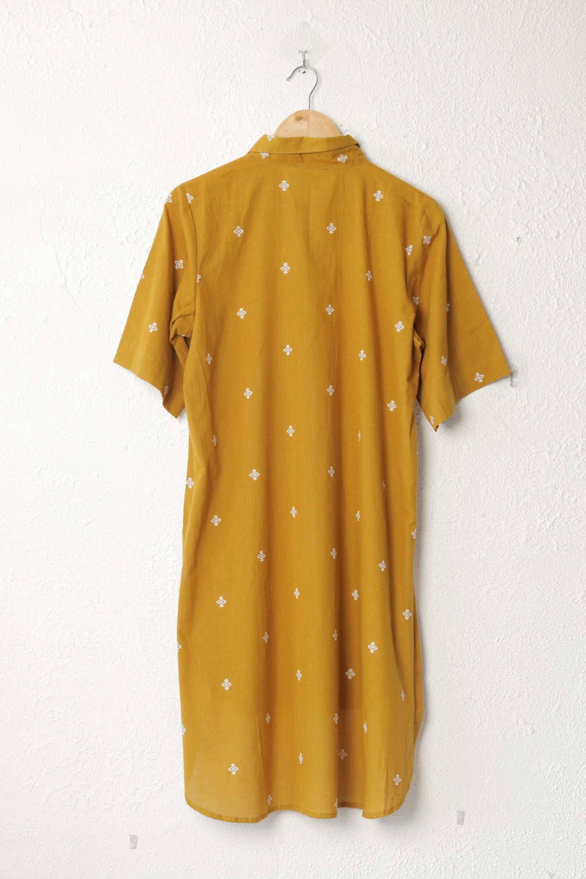 Yellow Handloom Boti Cotton co-ord set