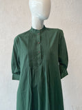 Green collar dress